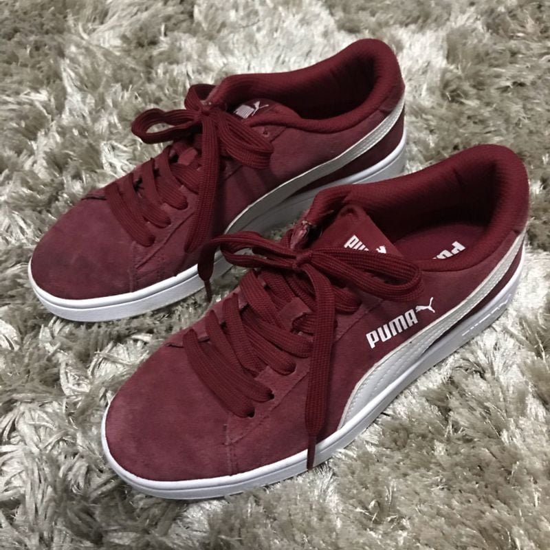 Tênis Puma Suede Vinho Tênis Feminino Puma Usado 55445121 enjoei