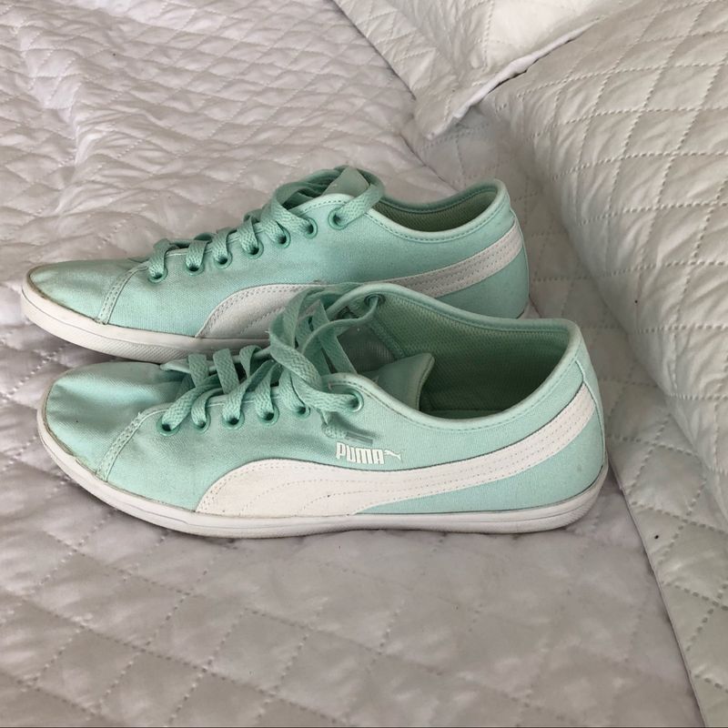 Puma suede hot sale verde agua