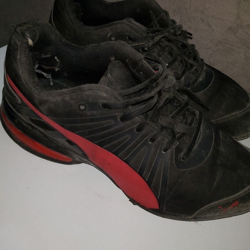 Puma vermelho e preto hot sale