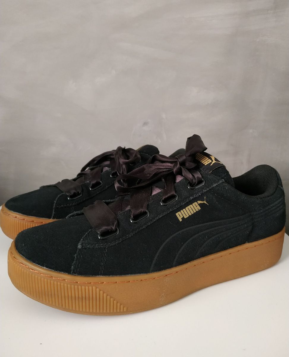 puma vikky platform ribbon branco