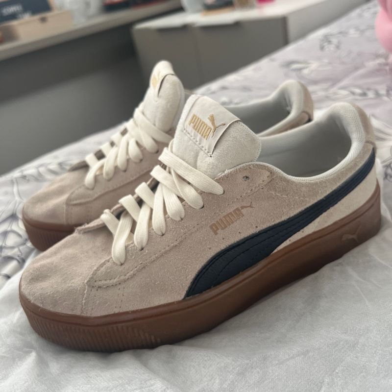 Tenis Puma Vikky Stacked Sd Feminino Bege Tam 36 Tênis Feminino Puma  Usado 91921592 enjoei