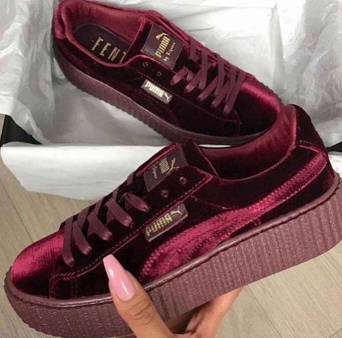 puma suede vinho feminino