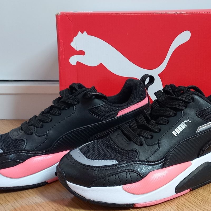 Tenis puma on sale preto e rosa