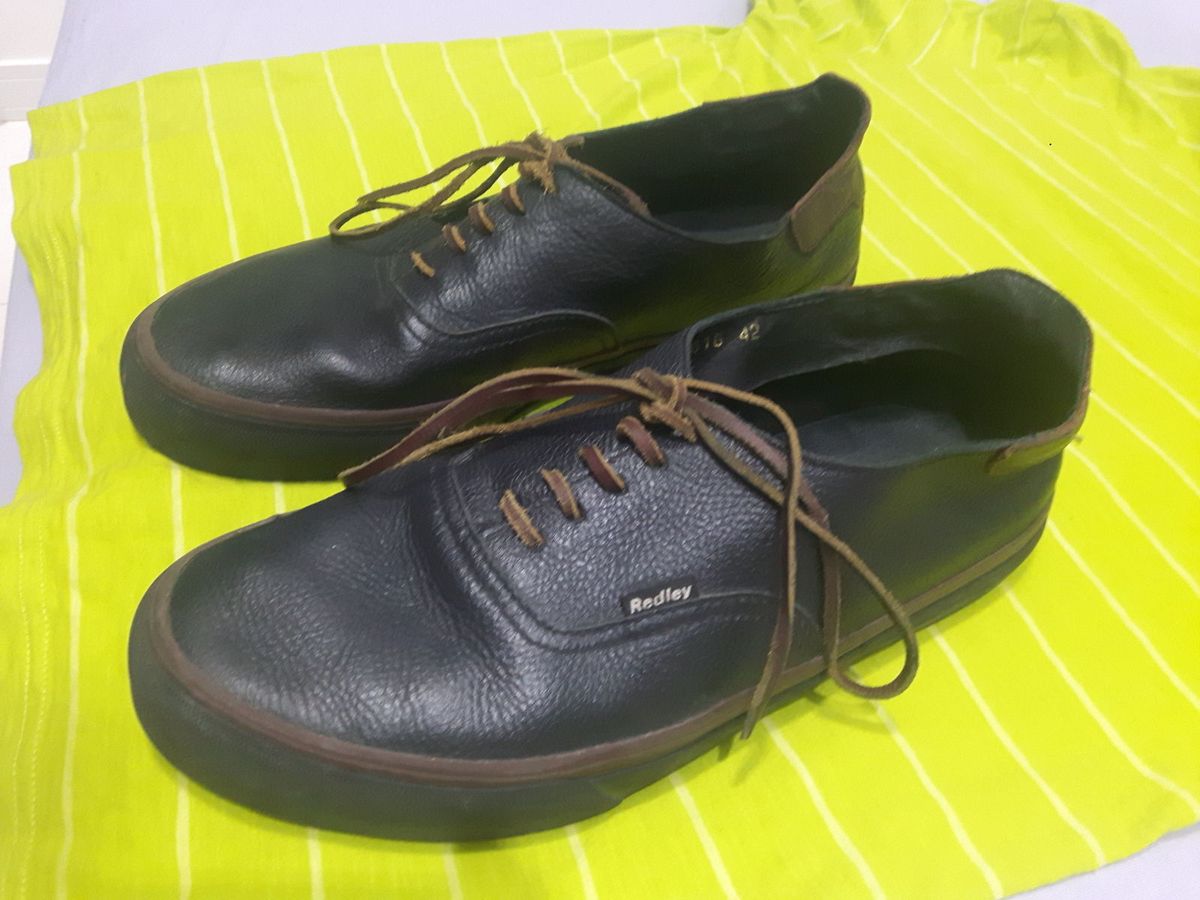 tenis redley preto couro
