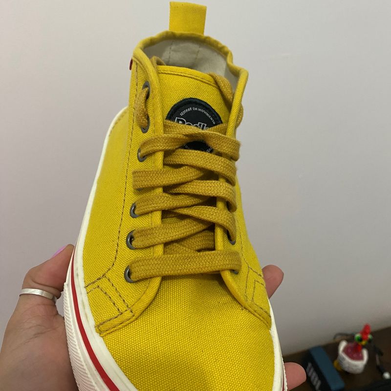 Tênis Redley Originals Cano Alto Mostarda Tênis Feminino Redley
