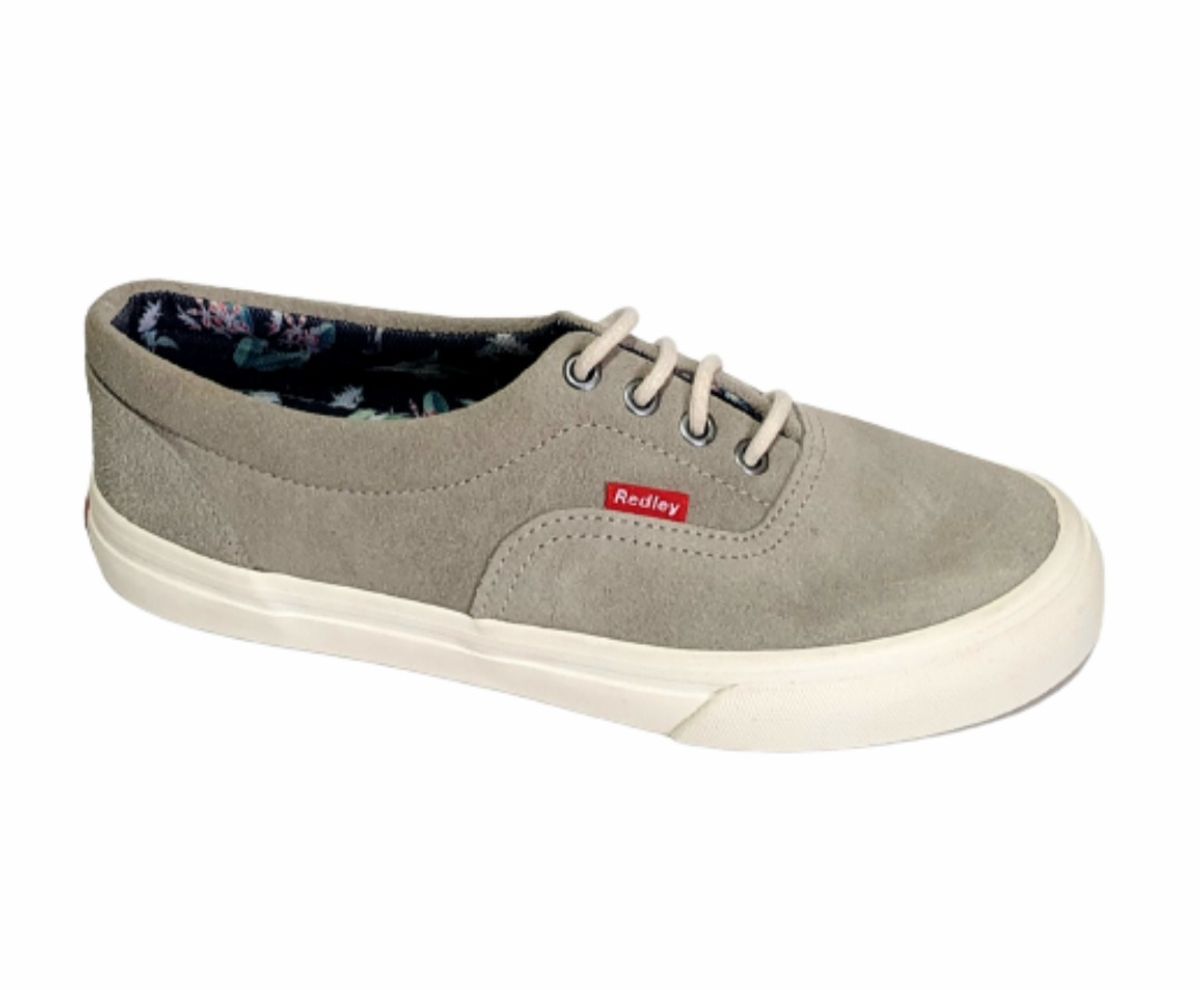 T nis Redley Urbe Boarder em Couro Cinza T nis Feminino Redley
