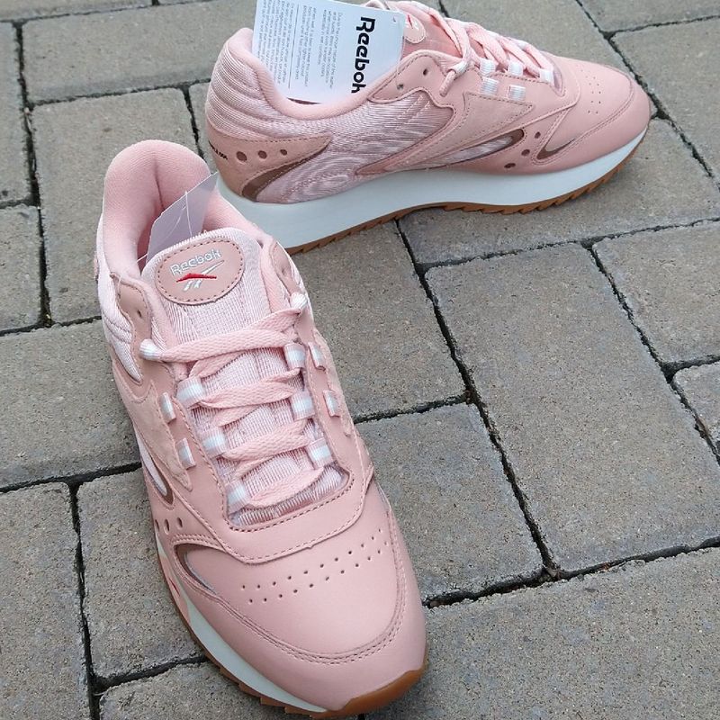 Tênis Reebok Classic Leather Feminino Raro de Colecionador Rosa Tamanho 36, Tênis Feminino Reebok Usado 86391222