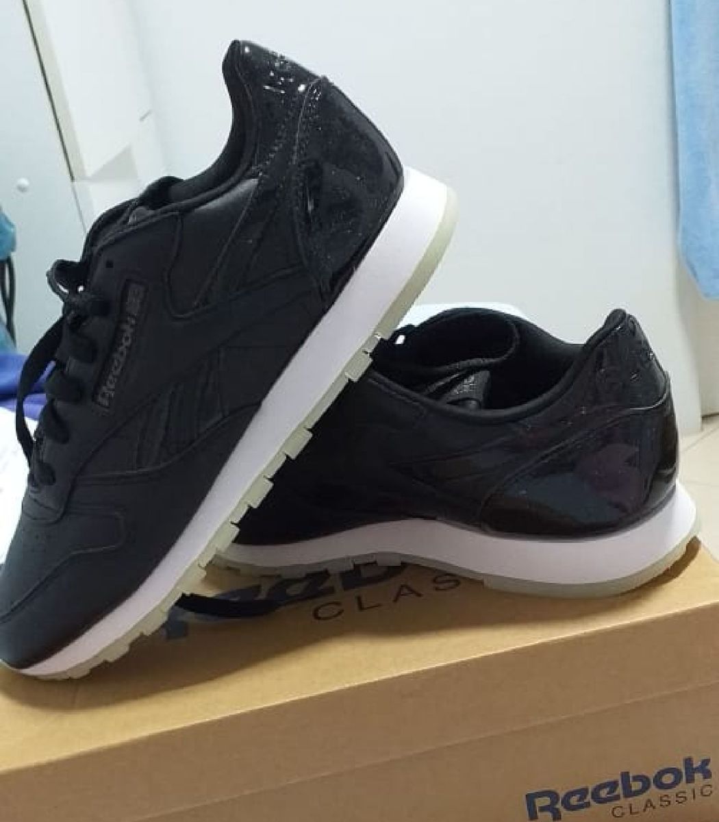reebok classic leather preto
