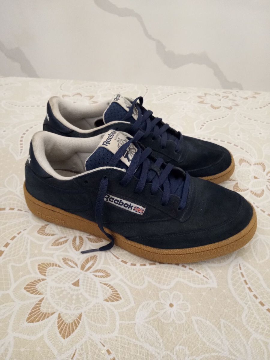 Tênis Reebok Club Camurça Azul Marinho