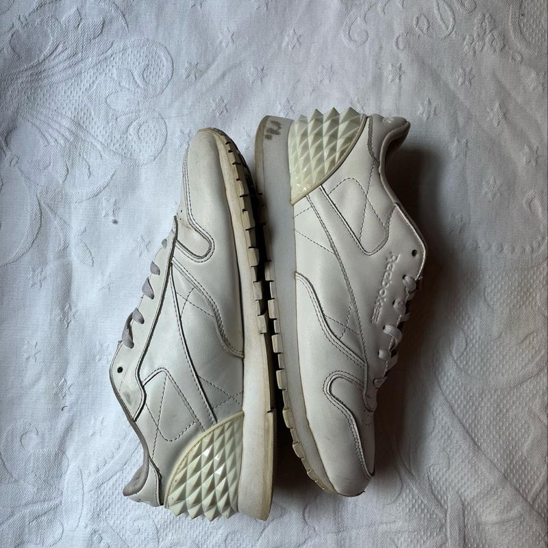 Reebok clearance couro branco