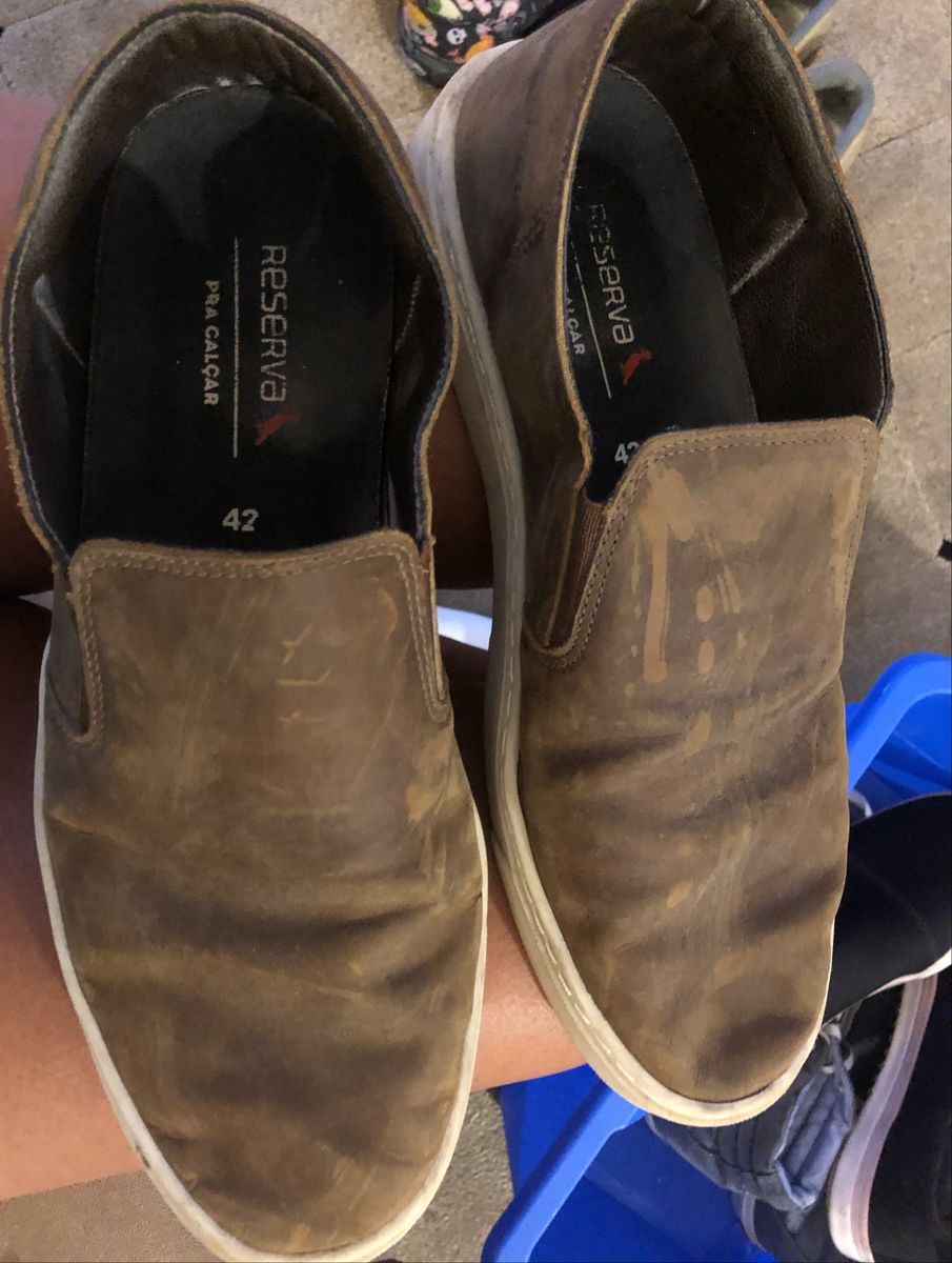 tenis reserva couro marrom