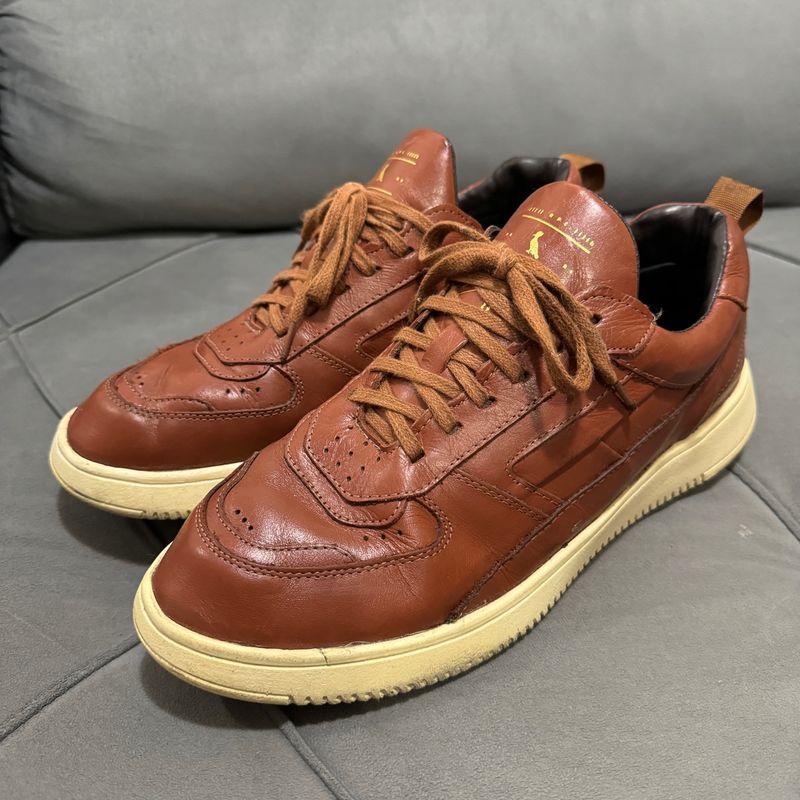 Tenis Hero Tenis Reserva Masculino Couro Tênis Reserva Hero Whisky