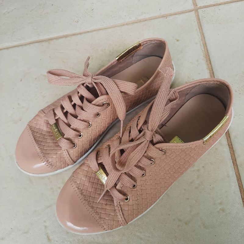 Tenis moleca rosa store bebe