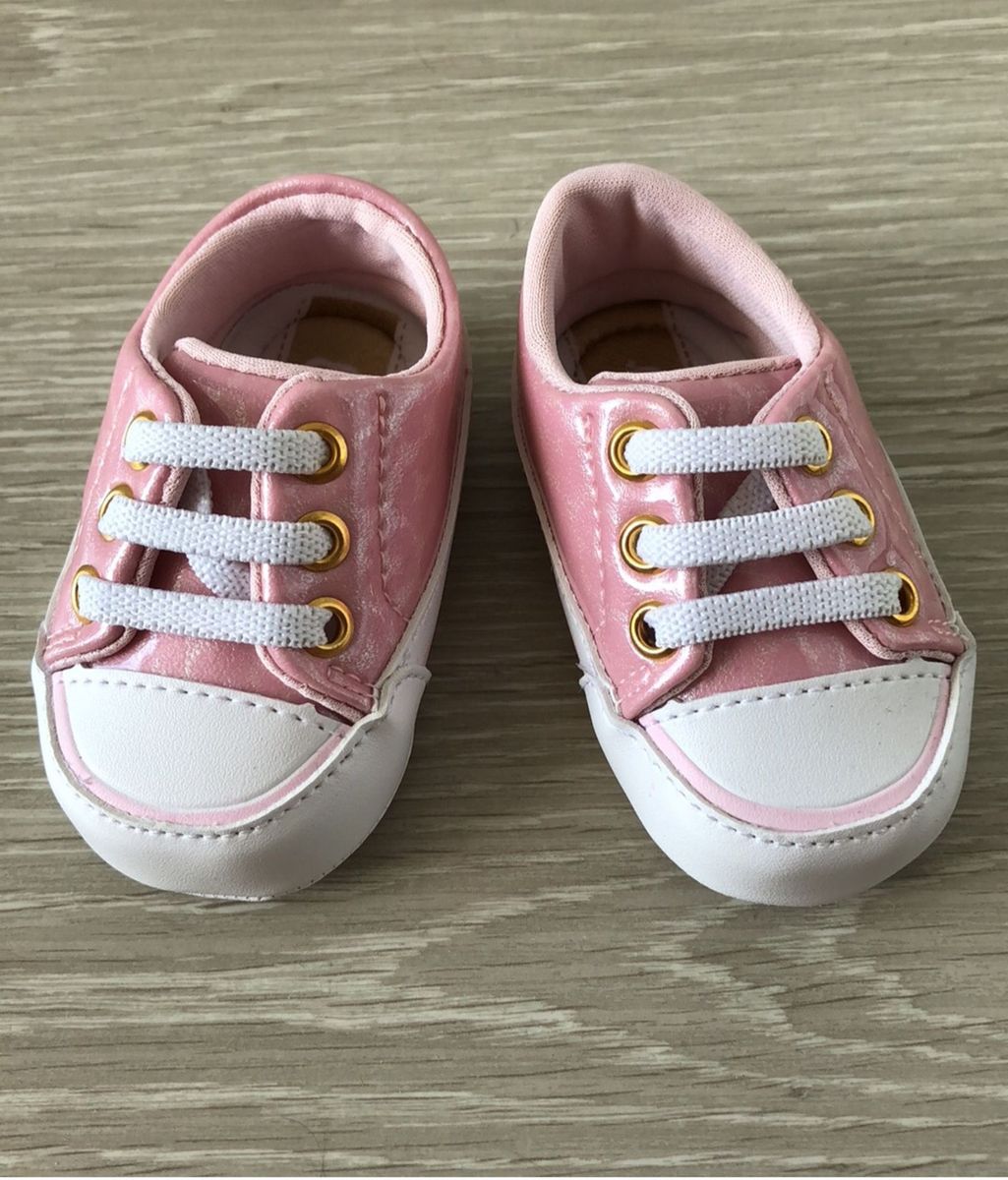 tenis bebe rosa