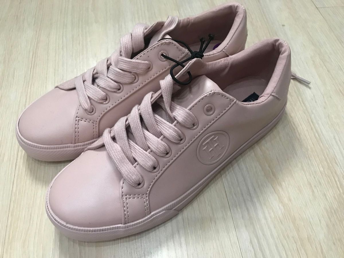 tenis tommy hilfiger feminino rosa