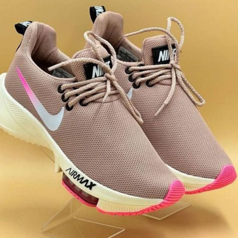 Tenis Rosa Feminino Air Max Zoomx Academia Corrida Caminhada