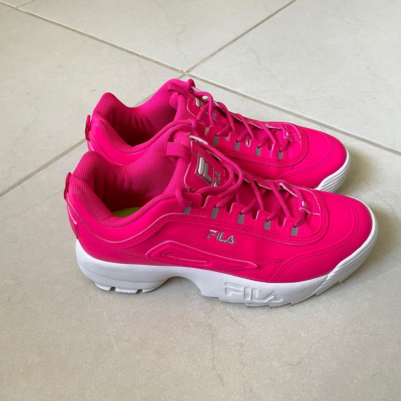 Tenis da fila rosa best sale mercado livre