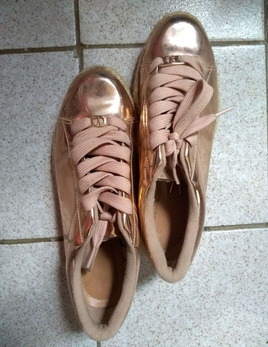 tênis vizzano rose gold