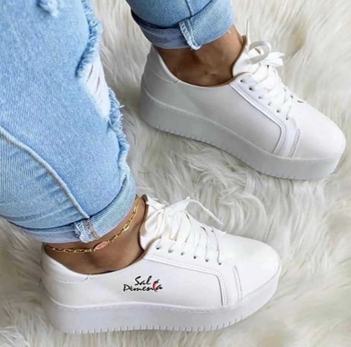 tenis plataforma sal e pimenta