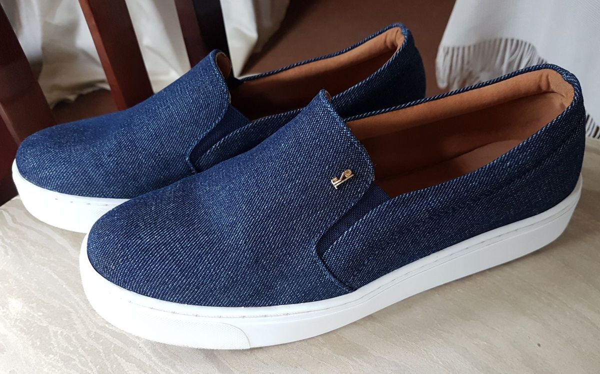 slip on flatform santa lolla jeans azul