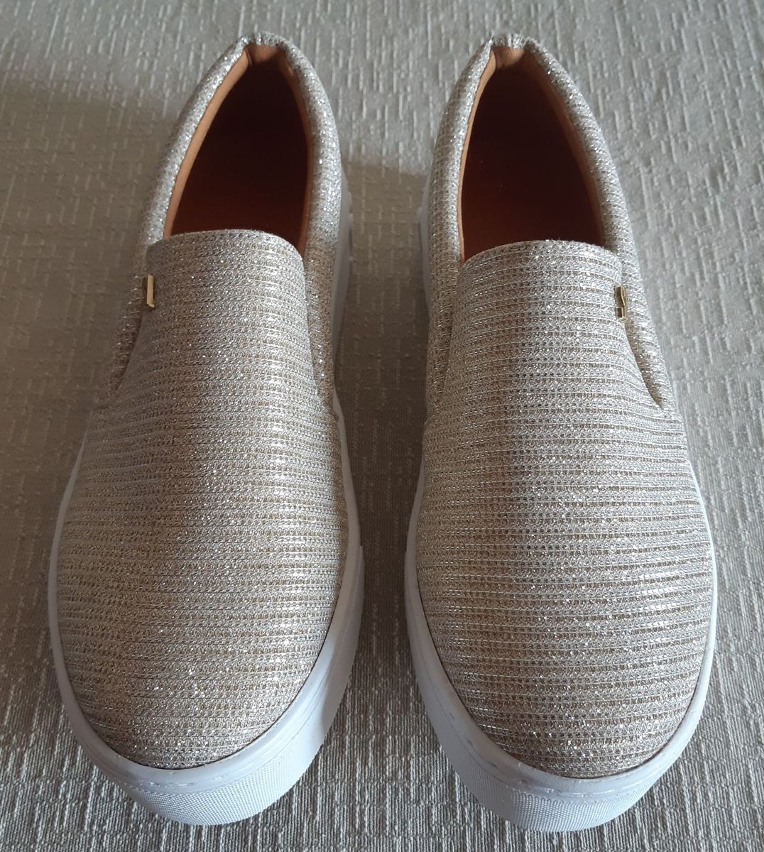 slip on santa lolla preto com brilho