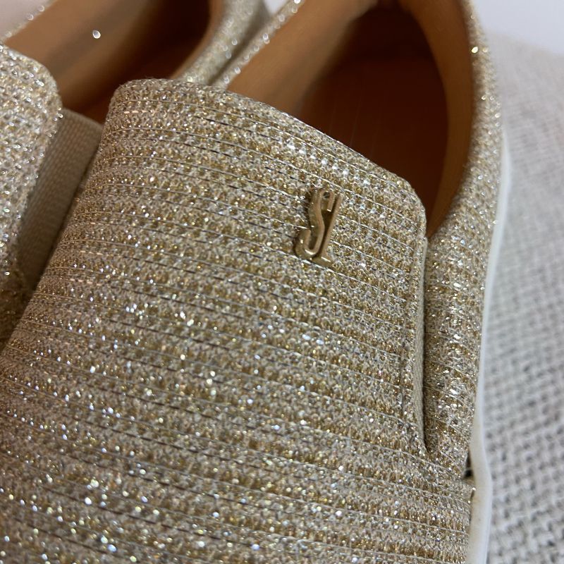 Glitter Tenis Santa Lolla Dourado Slip Santa Lolla Dourado Outlet