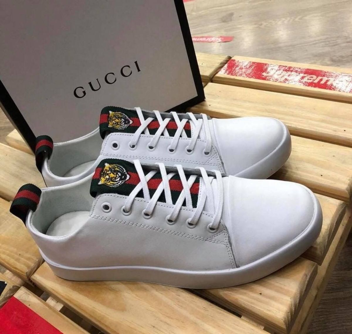 tenis gucci masculino branco