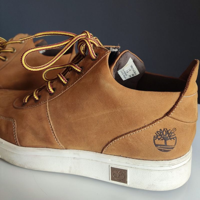 Tenis best sale couro timberland