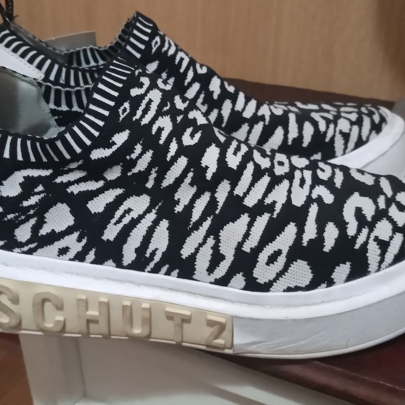 T nis Schutz Preto e Branco T nis Feminino Schutz Usado 89051620