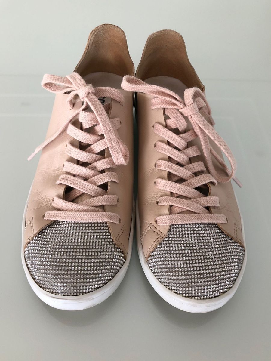 tenis schutz branco com strass