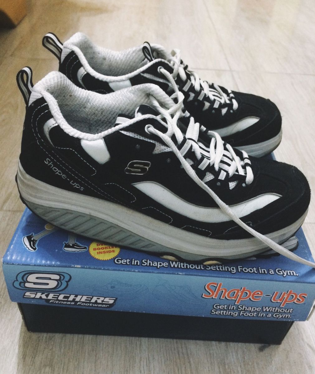 tênis shape ups skechers running feminino