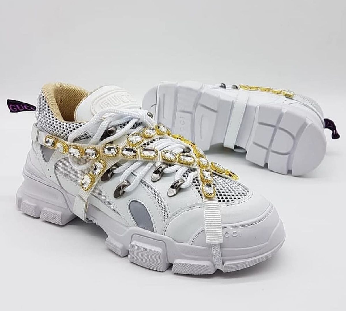 tenis da gucci feminino branco