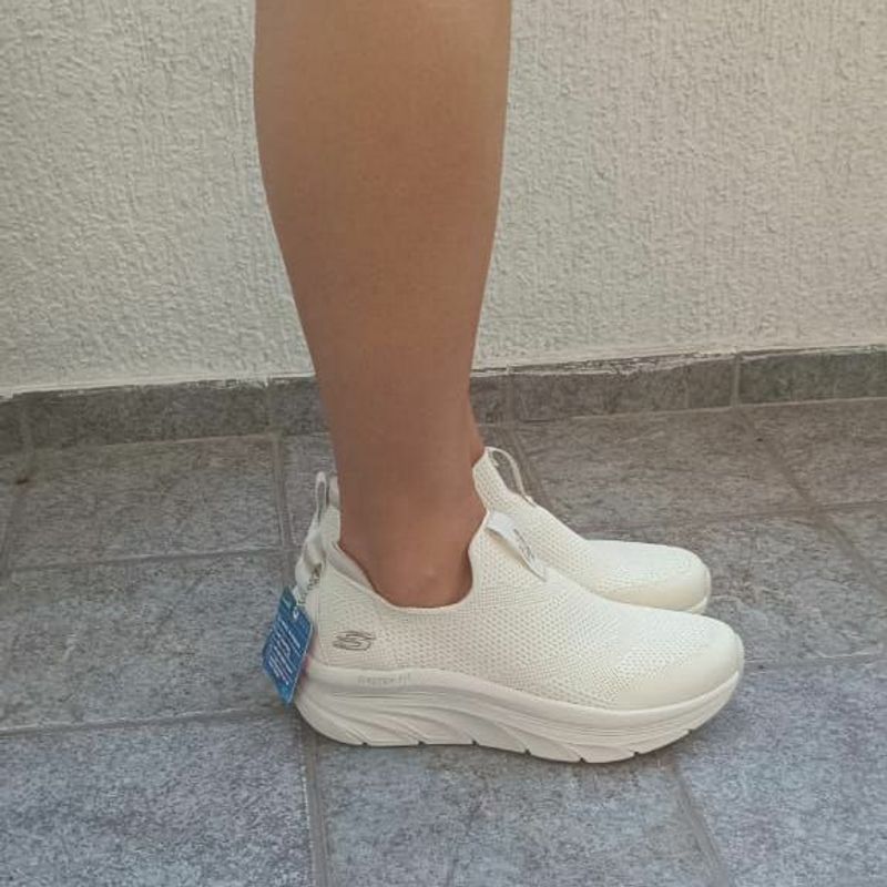 Tênis Skechers D' Lux Walker Branco Tênis Feminino Skechers