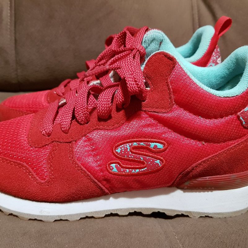 Tenis sales skechers vermelho