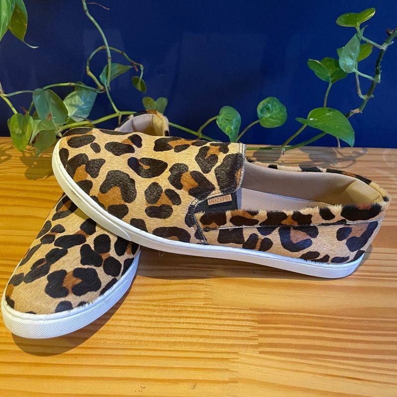 Slip on oncinha store anacapri