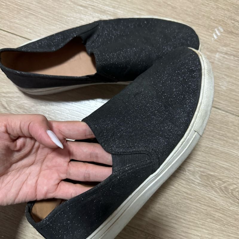 Tênis Slip On Casual Sapatilha Corello Preto Tênis Feminino Corello Usado  106189955 enjoei