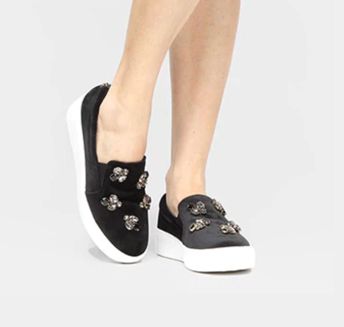 tênis couro jorge bischoff pedraria branco