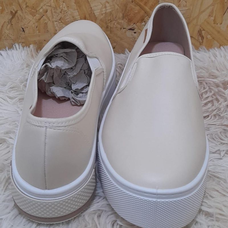 Tênis slip on store feminino flatform moleca