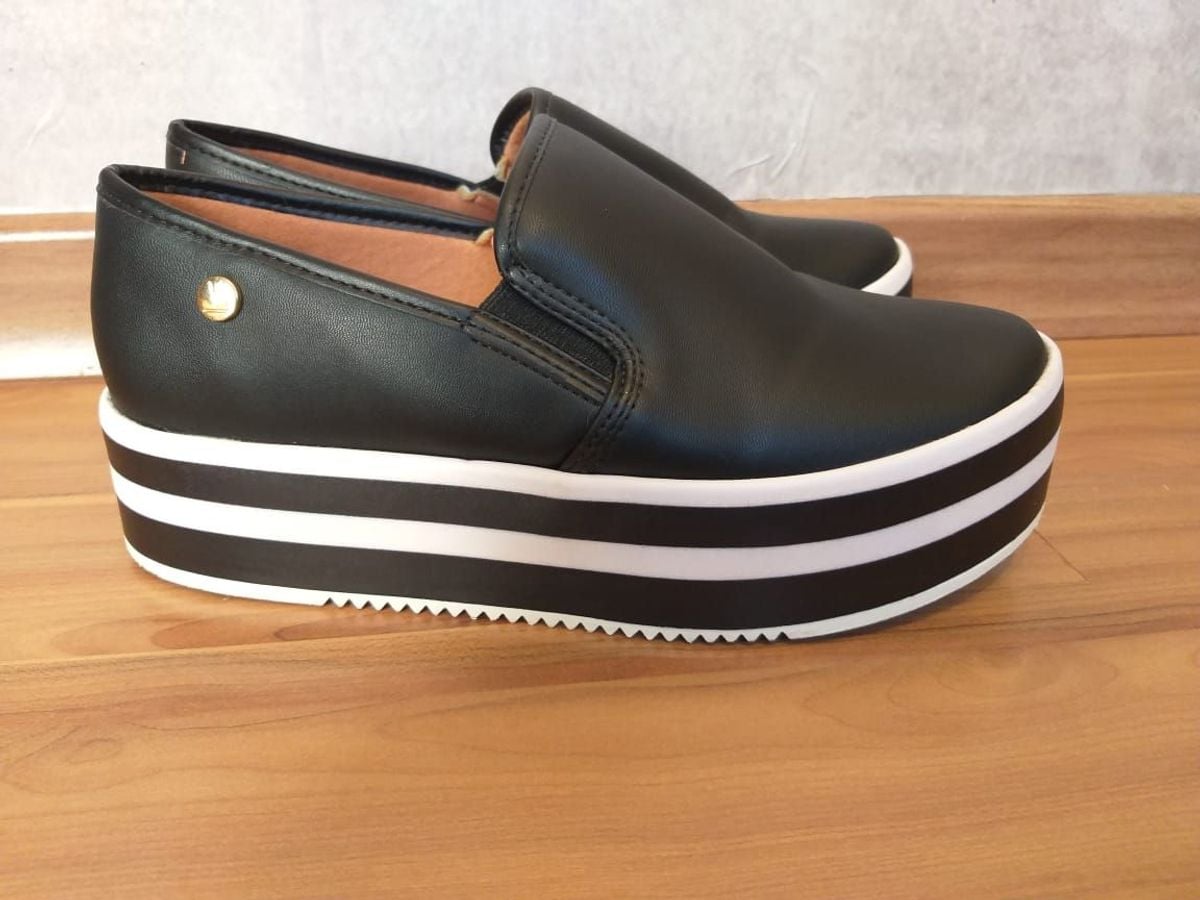 tênis flatform via uno listras branco