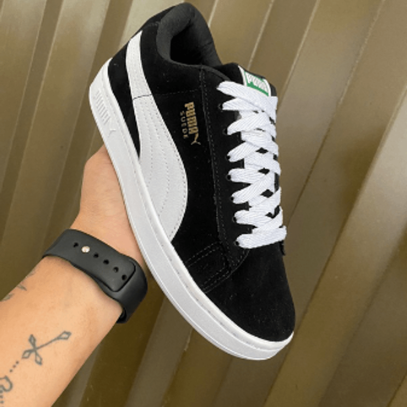 Tenis best sale suede preto