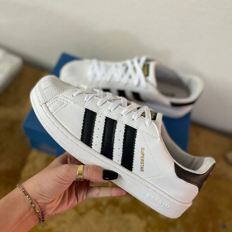 Tenis Super Star Branco Casual Feminino e Masculino, Tênis Feminino Adidas  Usado 84603889