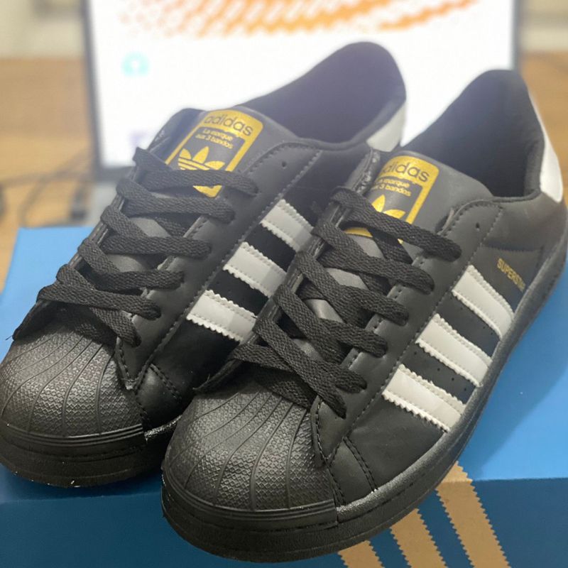 Adidas Super Star Preto, Moda Esportiva Feminina Adidas Super Star Usado  80800370