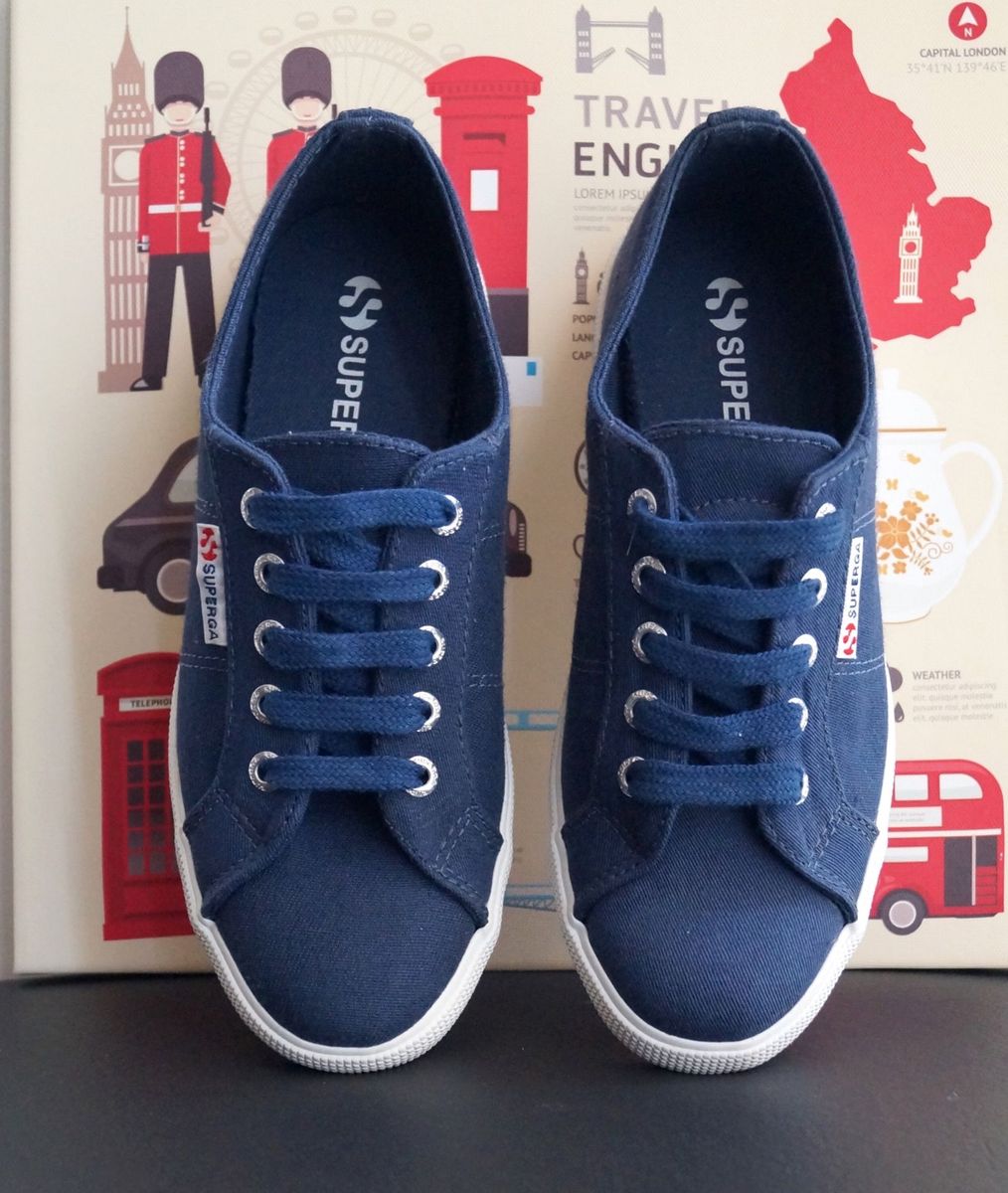 tenis superga azul marinho
