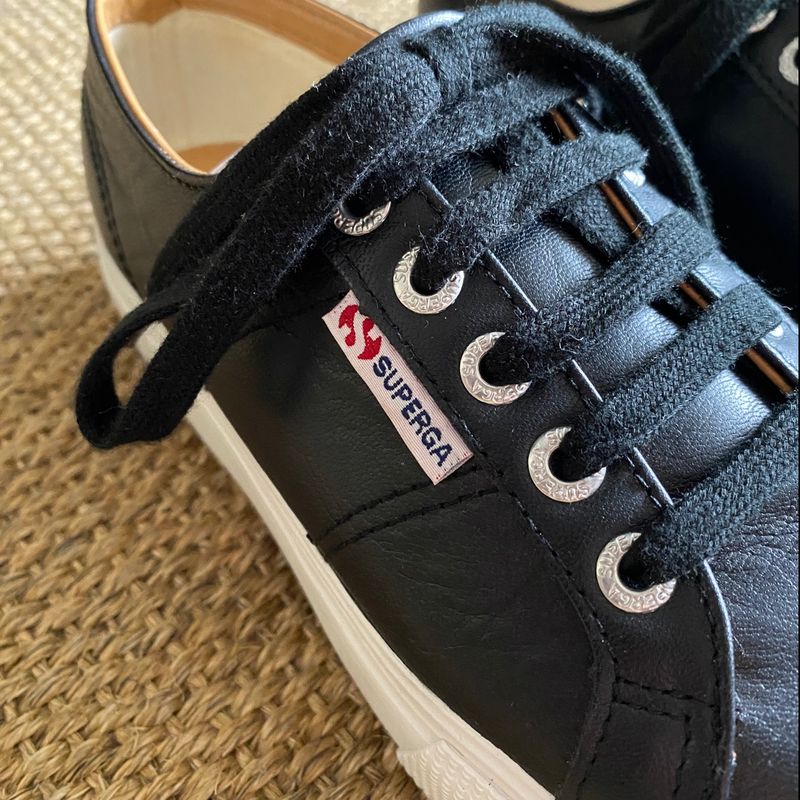 Superga best sale plataforma preto