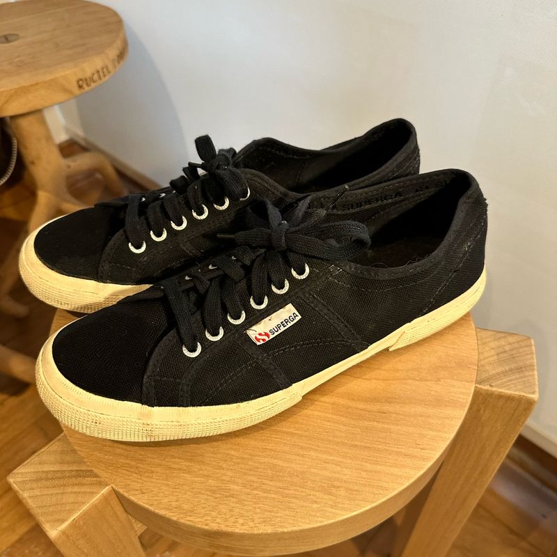 Tênis Superga Cotu Classic Preto Novíssimo! 44 Eu 42 Br 10,5 Us