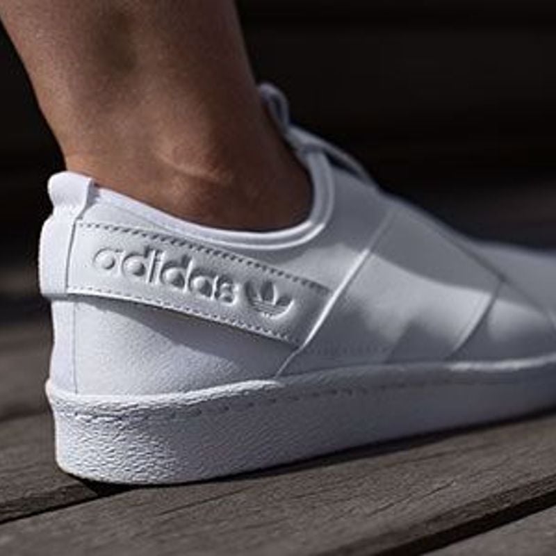 Adidas slip on blanche new arrivals