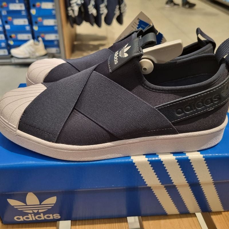 Adidas superstar slip sale on Bleu femme