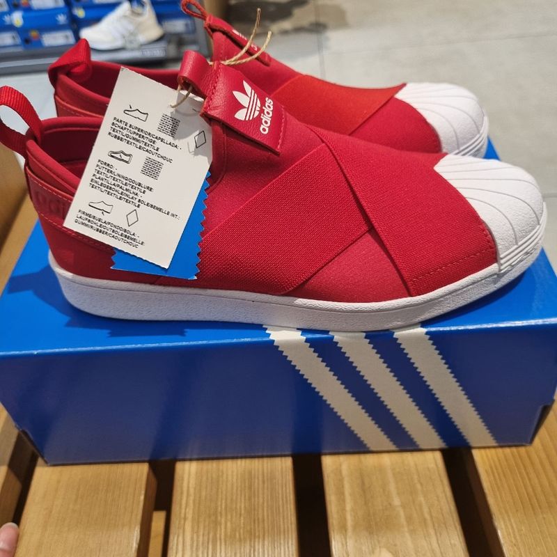 Superstar Slip Adidas Superstar Colors Vermelho Tênis Superstar