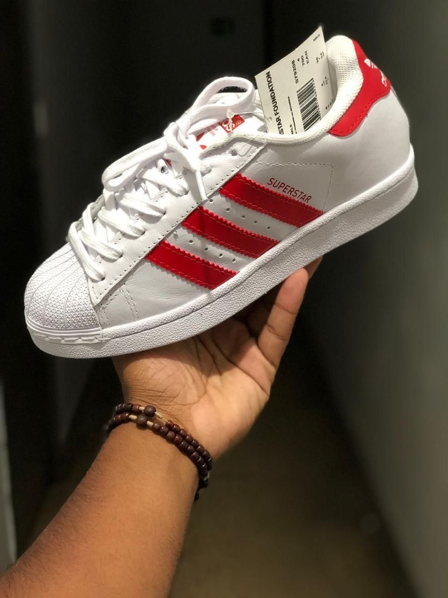 tenis superstar vermelho