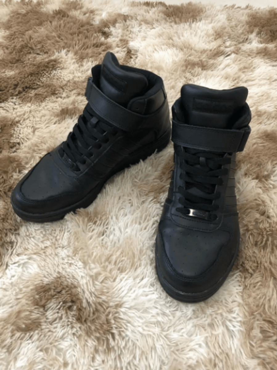 tênis adidas team court mid preto